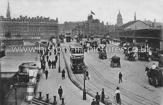 Blackfriars Bridge, London, c.1912.